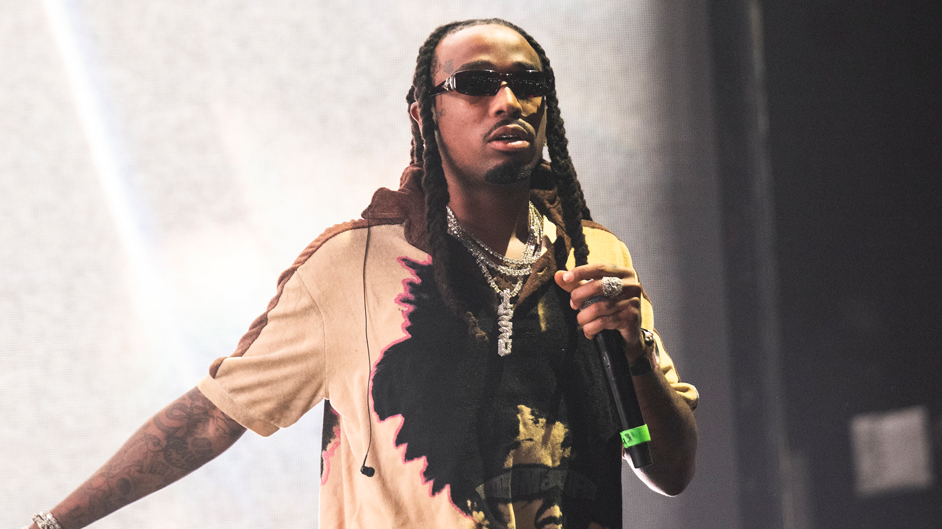 Rapper Quavo performs during YSL Records & Young Thug Present: The New Generation Tour at Lakewood Amphitheatre on September 20, 2026 in Atlanta, Georgia.