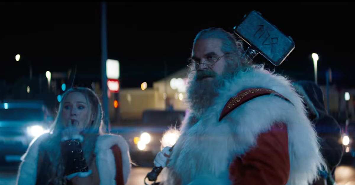 David Harbour Fights His Way Off Naughty List in 'Violent Night 2' Trailer f/ Kristen Bell