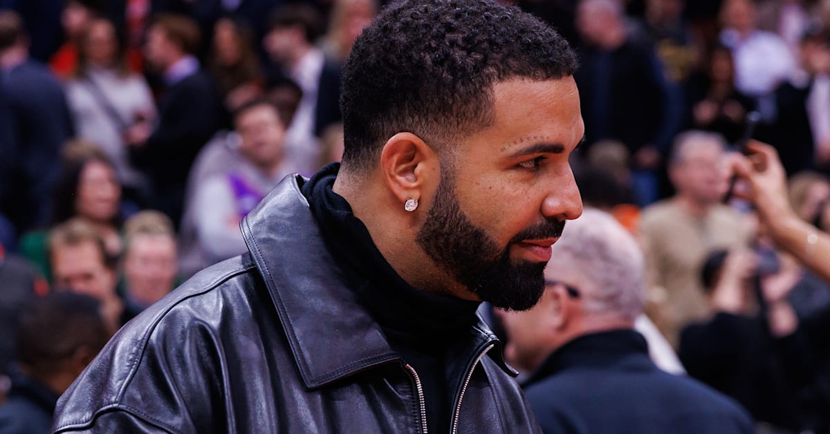 Drake Spotted in Vintage Packers Jacket While Shooting Video