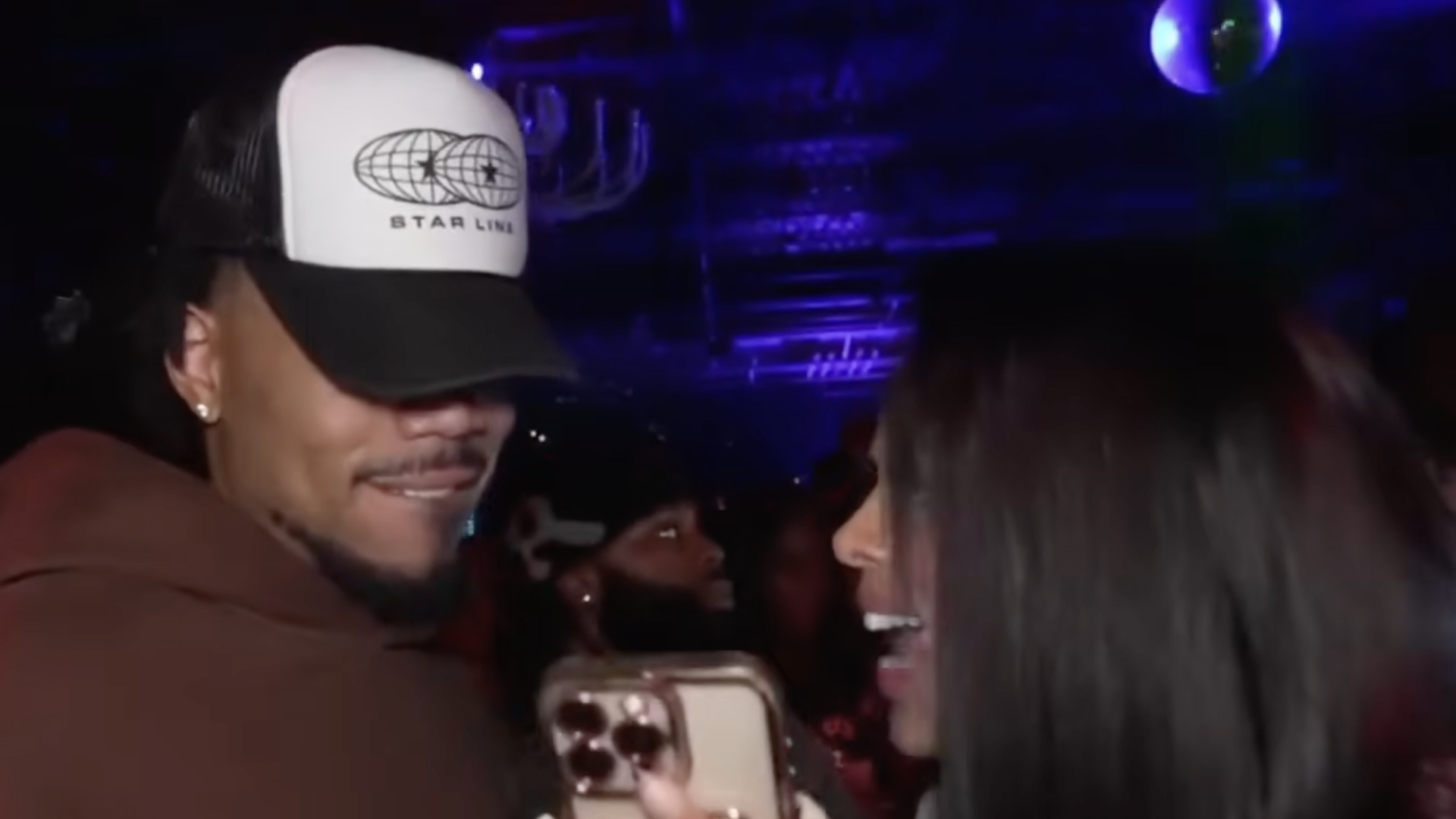 Zoe Spencer and Chance the Rapper in livestream