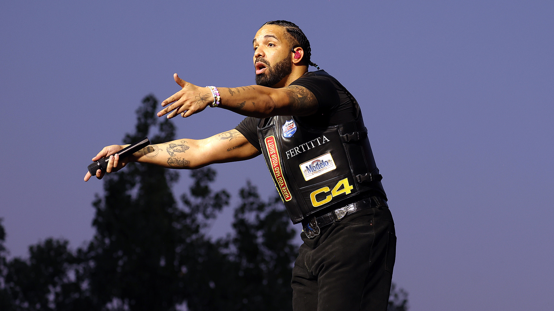 Drake performs live on stage during day one of Wireless Festival 2025 at Finsbury Park on July 11, 2025 in London, England.