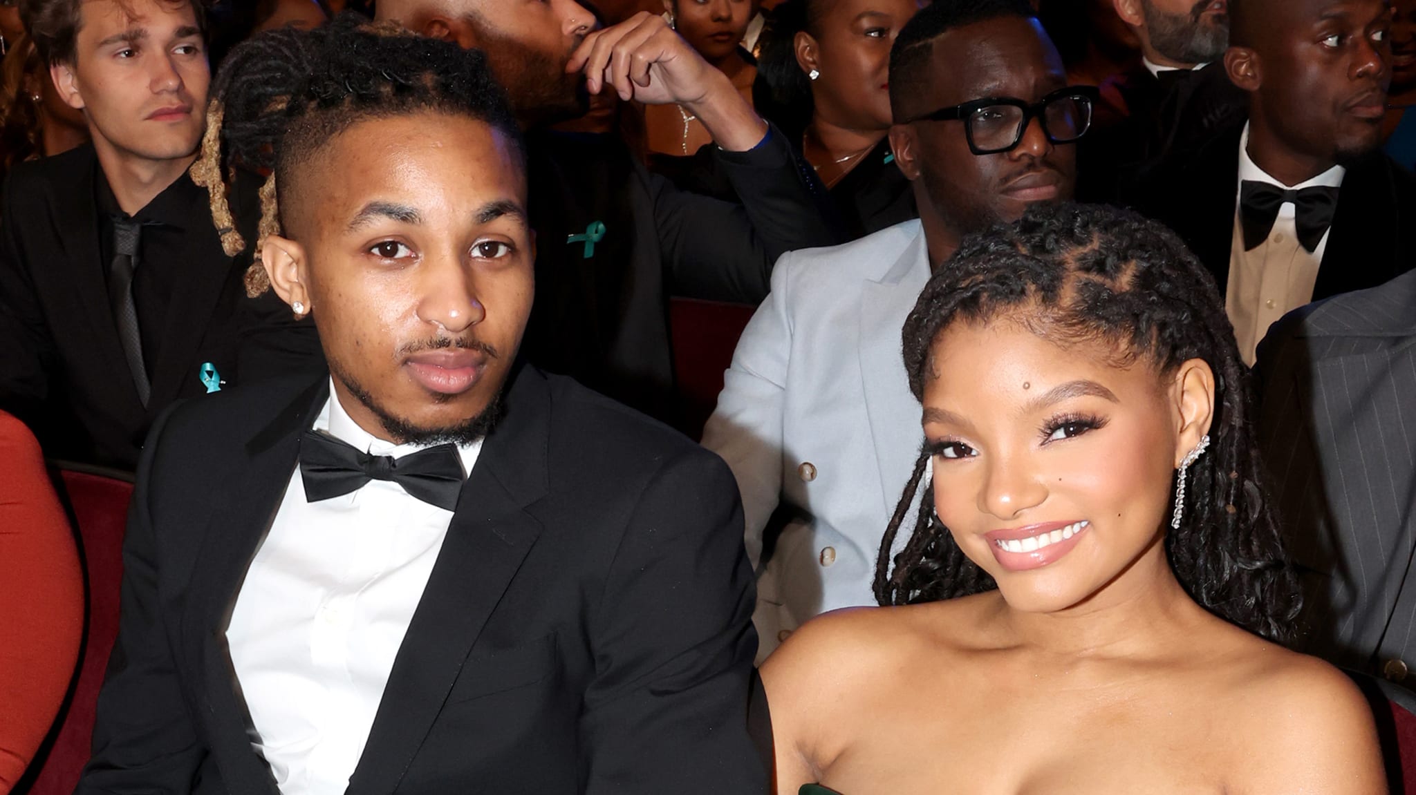 DDG and Halle Bailey attend the 55th NAACP Image Awards at Shrine Auditorium and Expo Hall on March 16, 2024, in Los Angeles, California. 