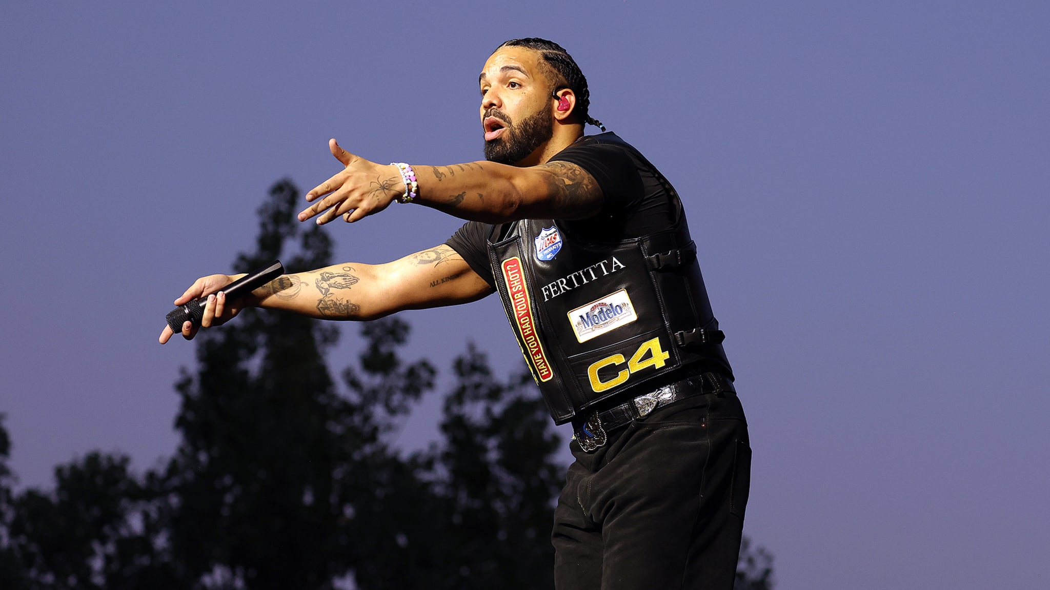 Drake performs live on stage during day one of Wireless Festival 2025 at Finsbury Park on July 11, 2025 in London, England.