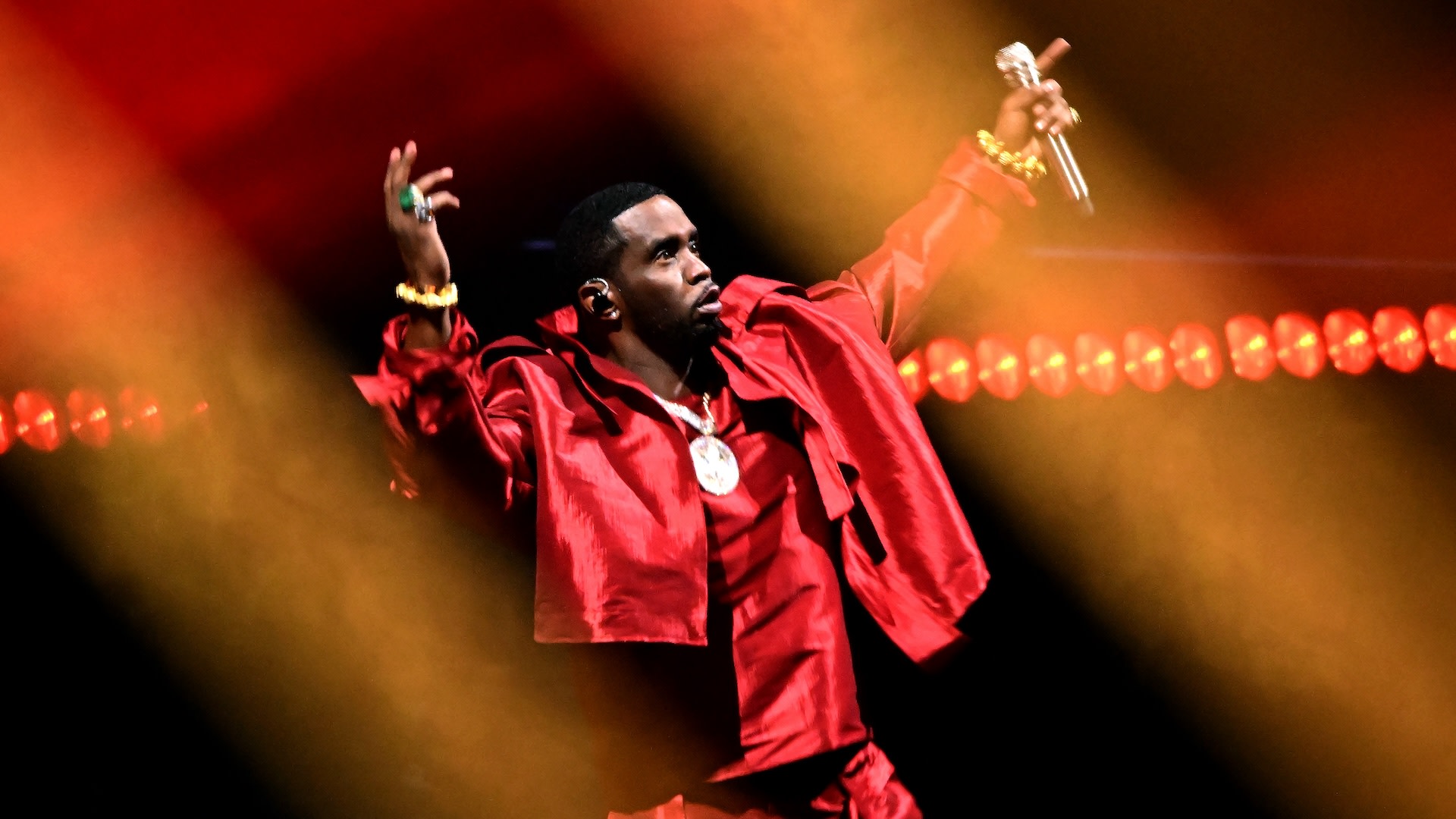 NEWARK, NEW JERSEY - SEPTEMBER 12: Diddy performs onstage during the 2023 MTV Video Music Awards at Prudential Center on September 12, 2023 in Newark, New Jersey.