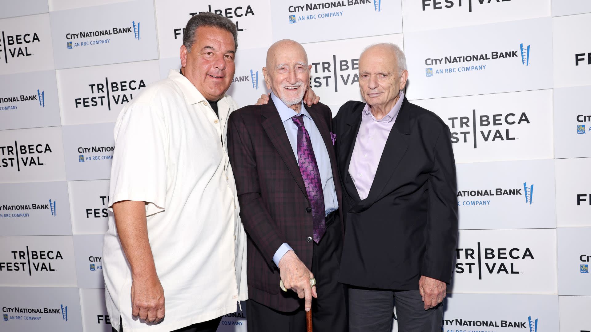Steve Schirripa, Dominic Chianese, and David Chase.