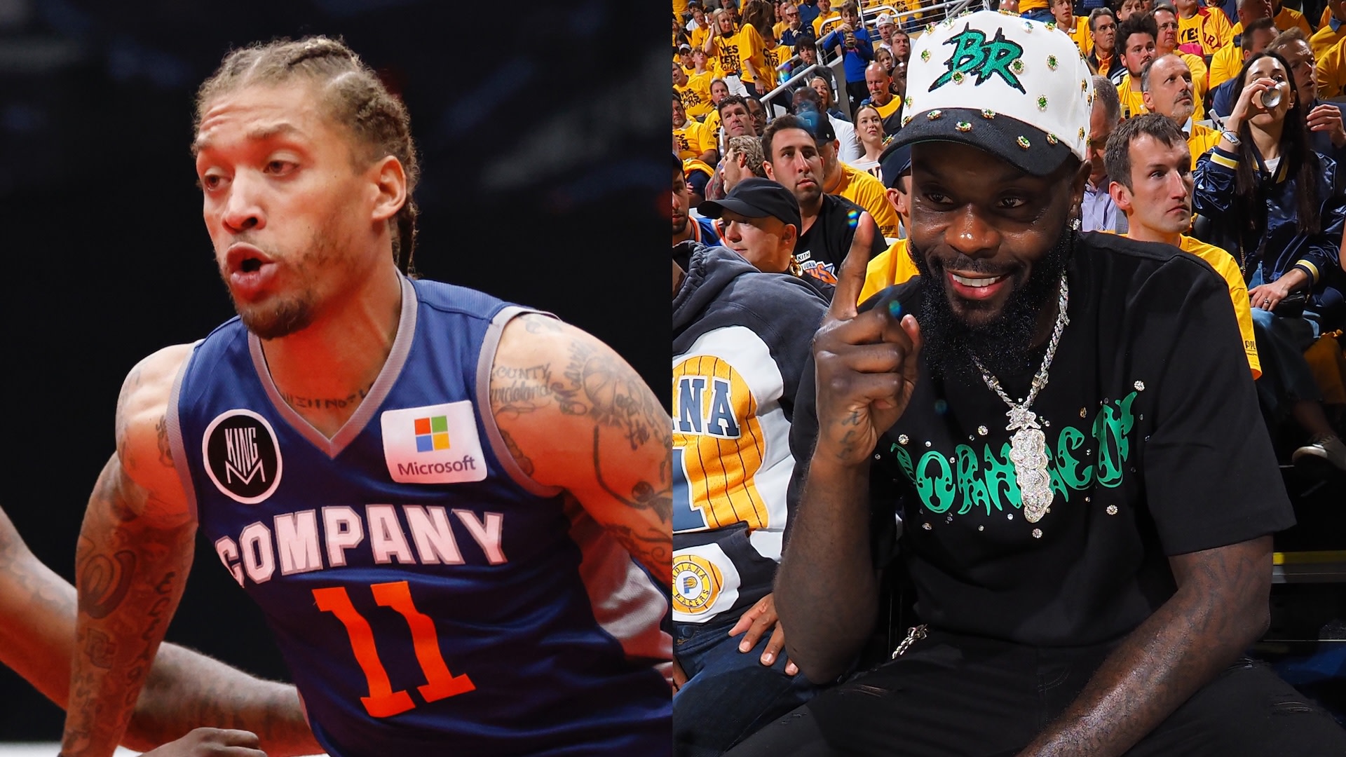 Michael Beasley and Lance Stephenson