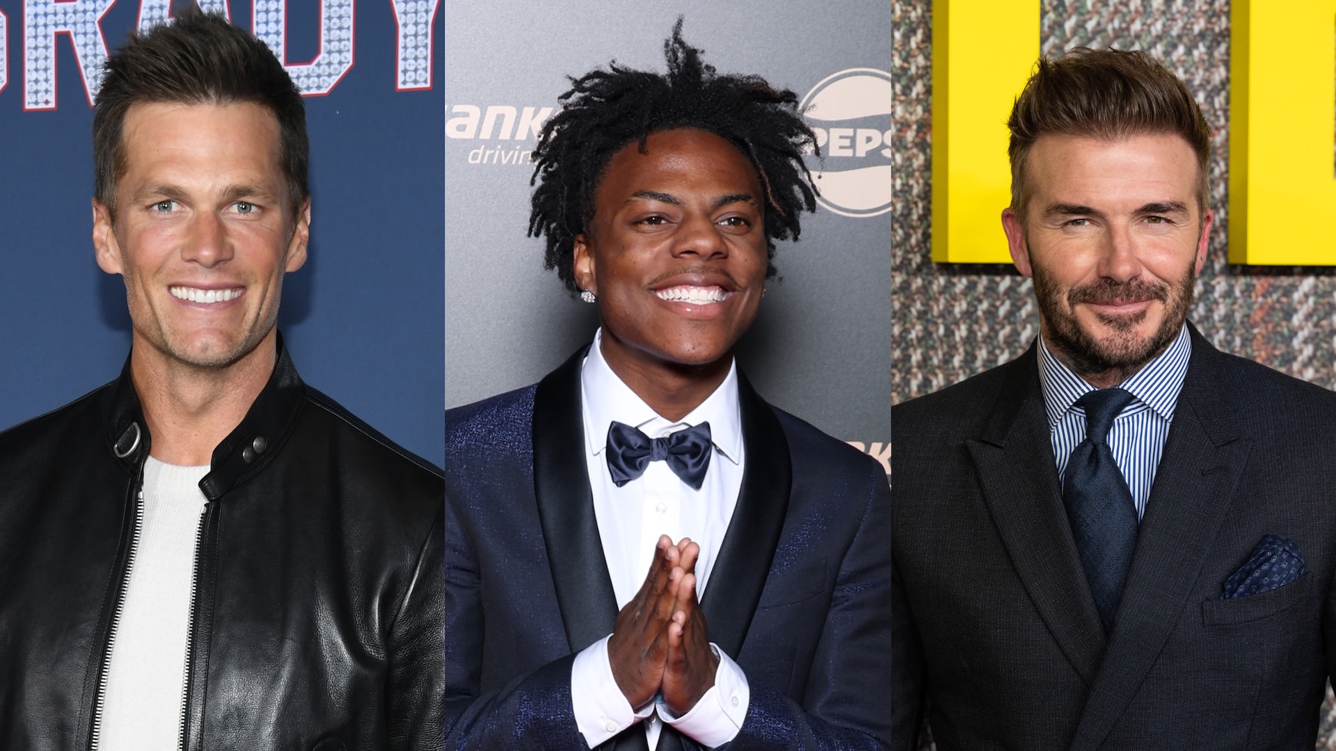 Tom Brady, iShowSpeed, David Beckham