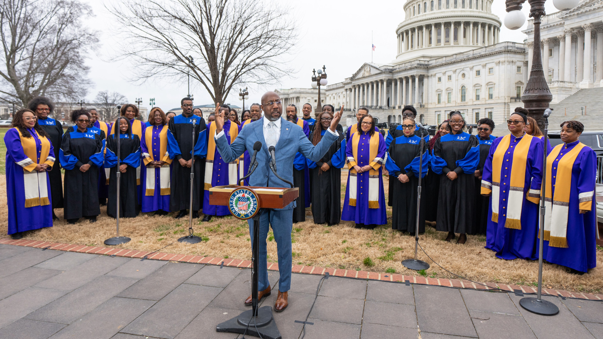 Reverend Raphael Warnock Joins HBCU Choirs to Honor Richard Smallwood With ‘Total Praise’