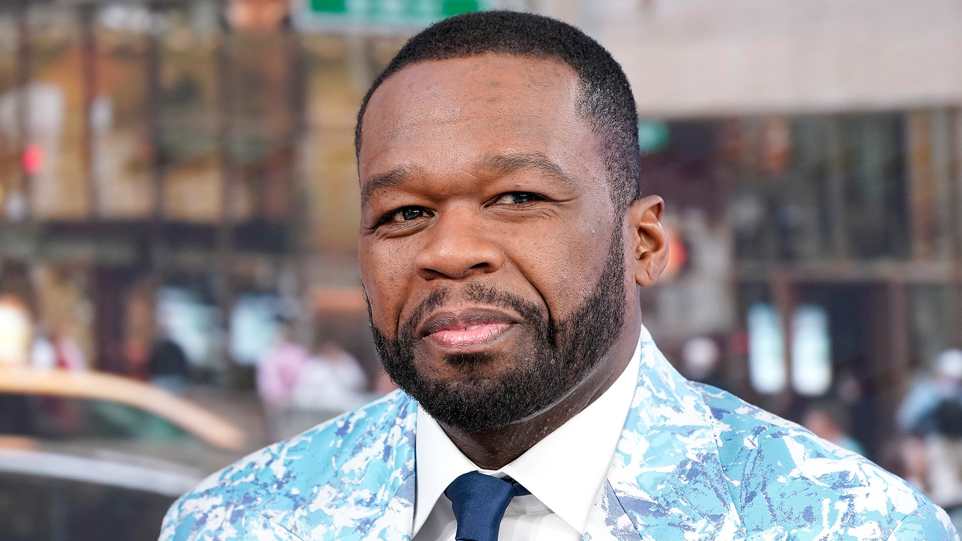 Curtis "50 Cent" Jackson visits "Fox & Friends" to discuss his new Fox Nation show "50 Ways to Catch a Killer" at Fox News Channel Studios on September 30, 2025 in New York City.