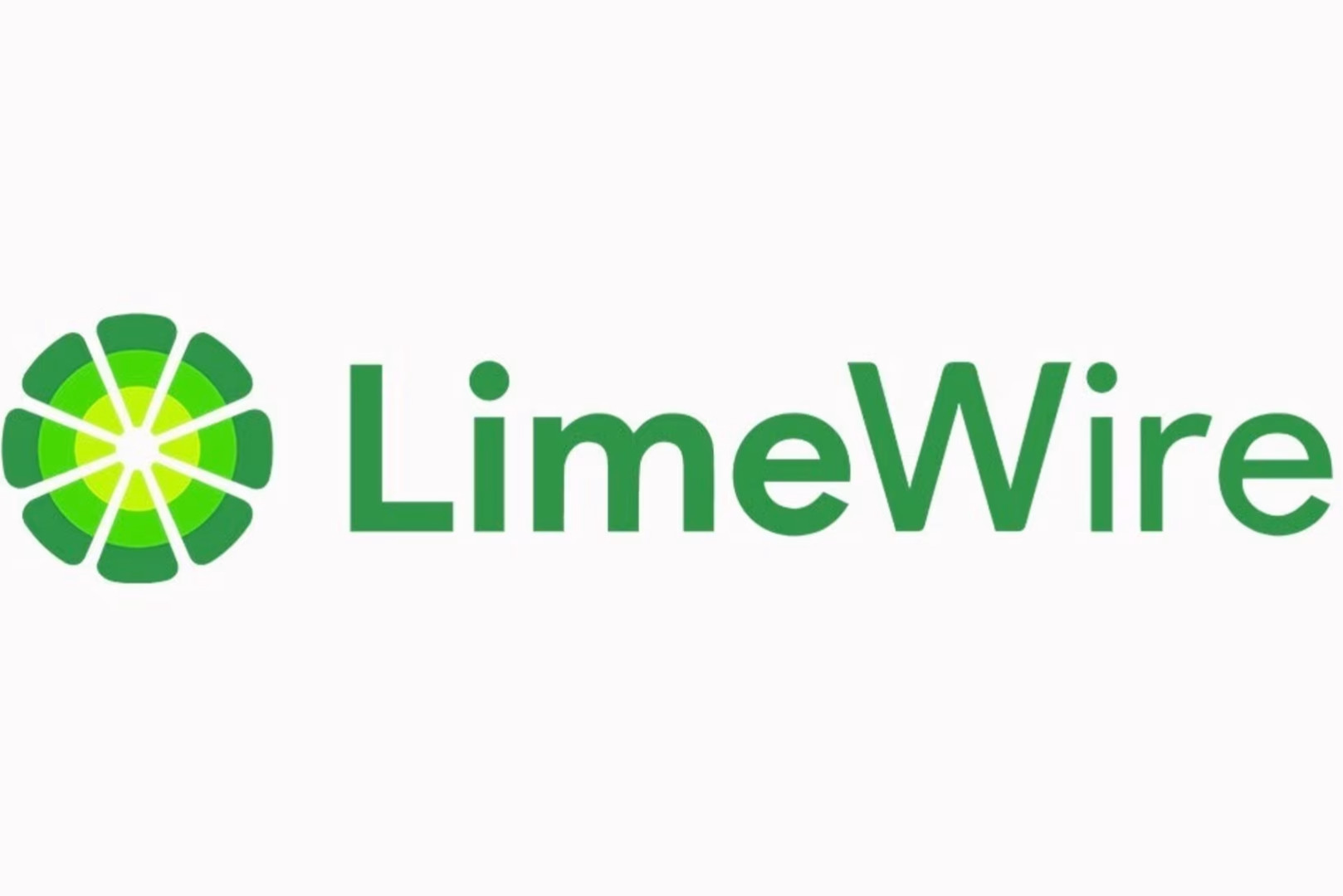 LimeWire logo with a green circular design and the text "LimeWire" in green font.