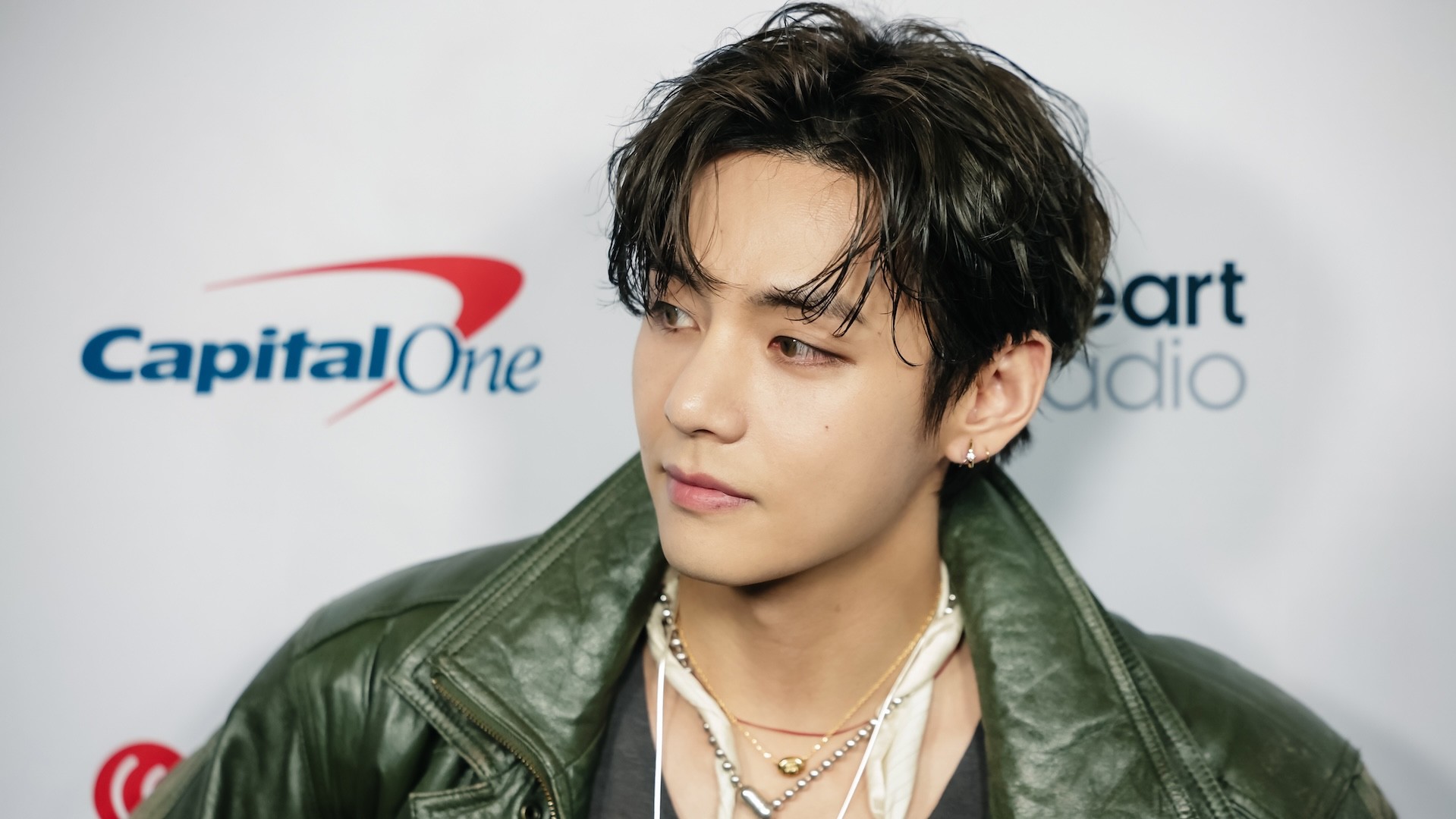 LAS VEGAS, NEVADA - SEPTEMBER 18: (FOR EDITORIAL USE ONLY) V of BTS attends the 2026 iHeartRadio Music Festival at T-Mobile Arena on September 18, 2026 in Las Vegas, Nevada.