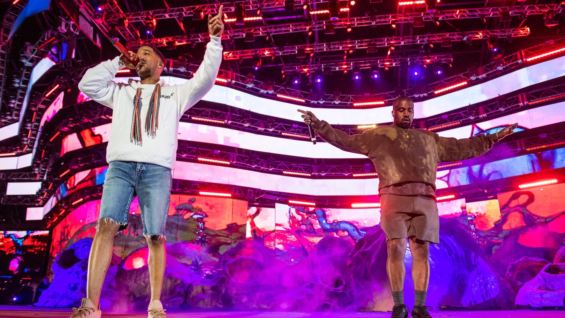 Kid Cudi and Kanye West