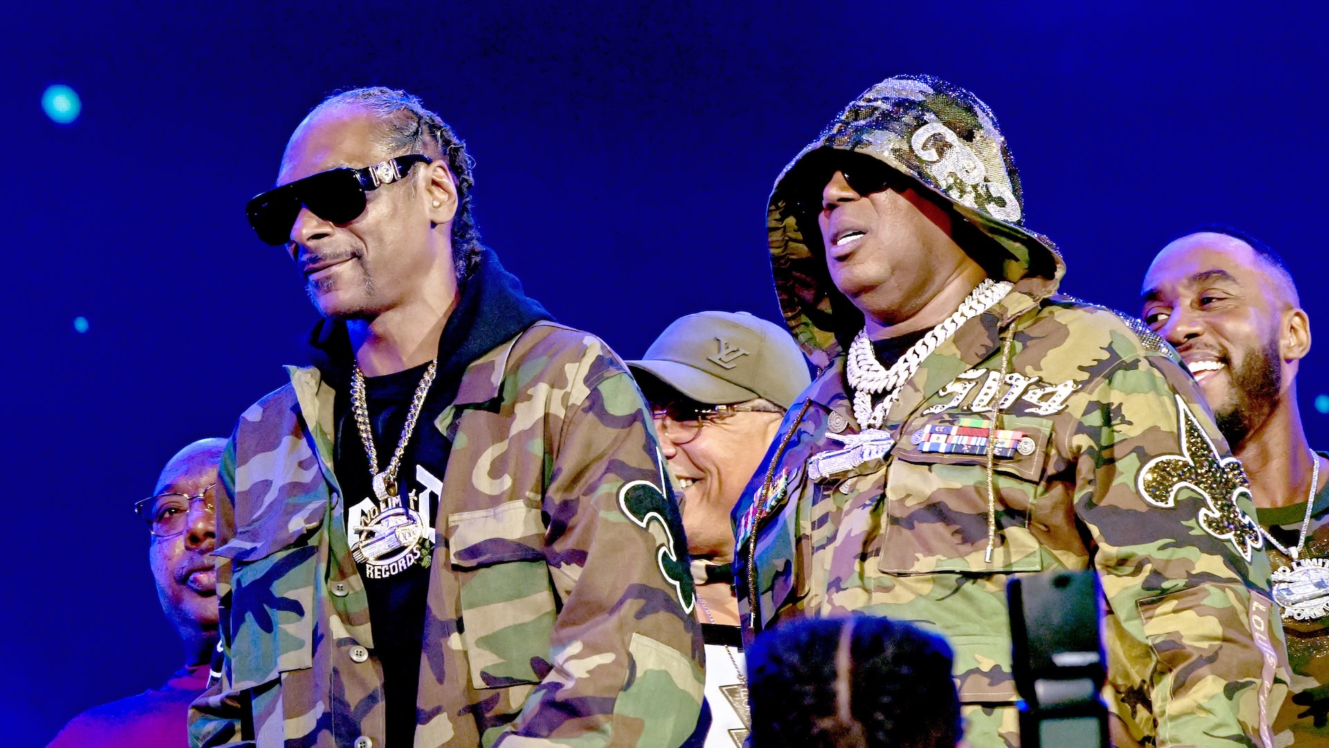(L-R) Snoop Dogg and Master P.