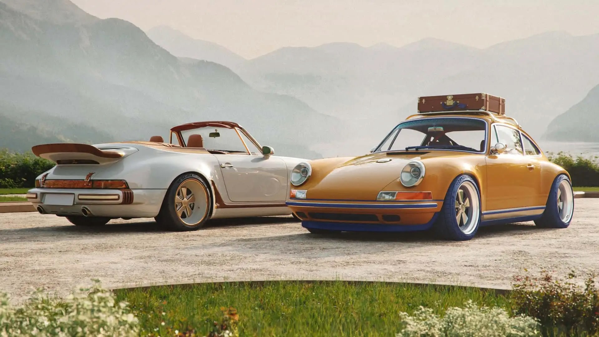 Louis Vuitton and Singer's Porsche collab.