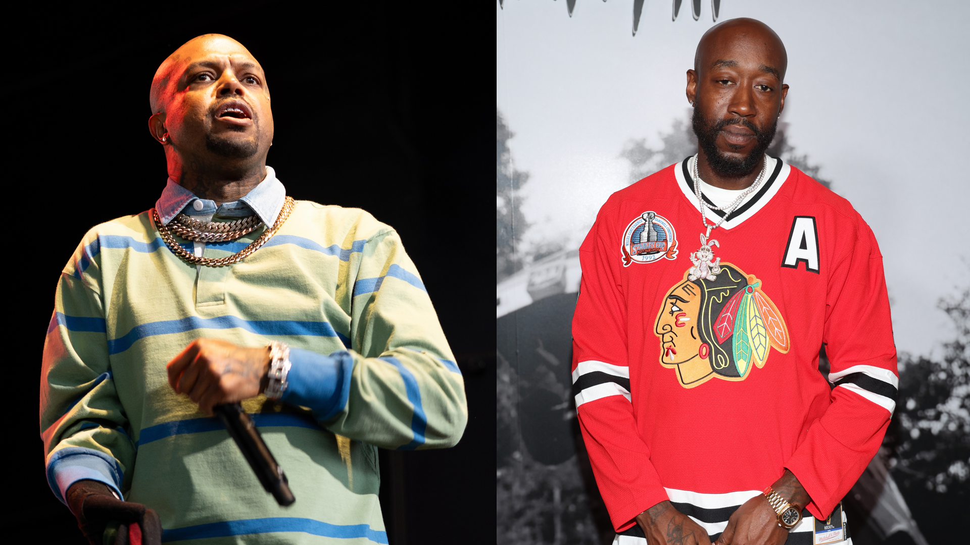 (L-R) DJ Paul and Freddie Gibbs.