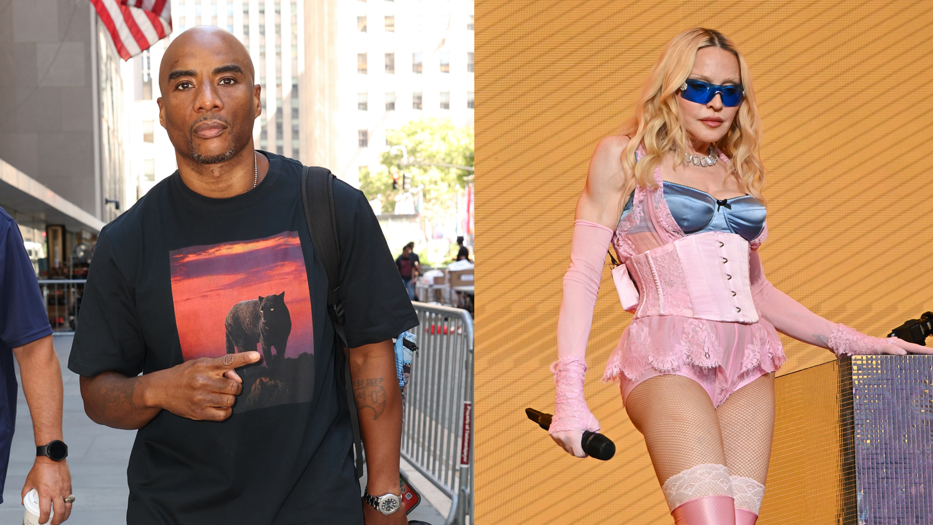 NEW YORK, NY - AUGUST 19: Charlamagne tha God is seen at the "Today" show on August 19, 2026 in New York City.

NEW YORK, NEW YORK - JUNE 04: Madonna is seen performing a surprise concert in Times Square on June 04, 2026 in New York City. 