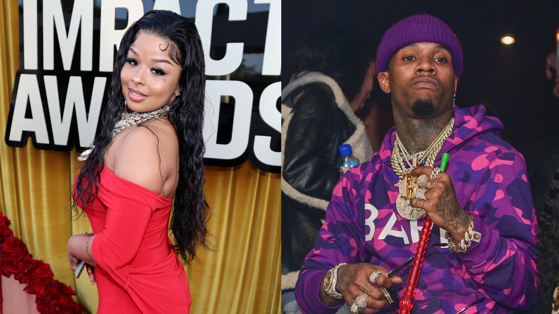 (L-R) Chrisean Rock and Tory Lanez.
