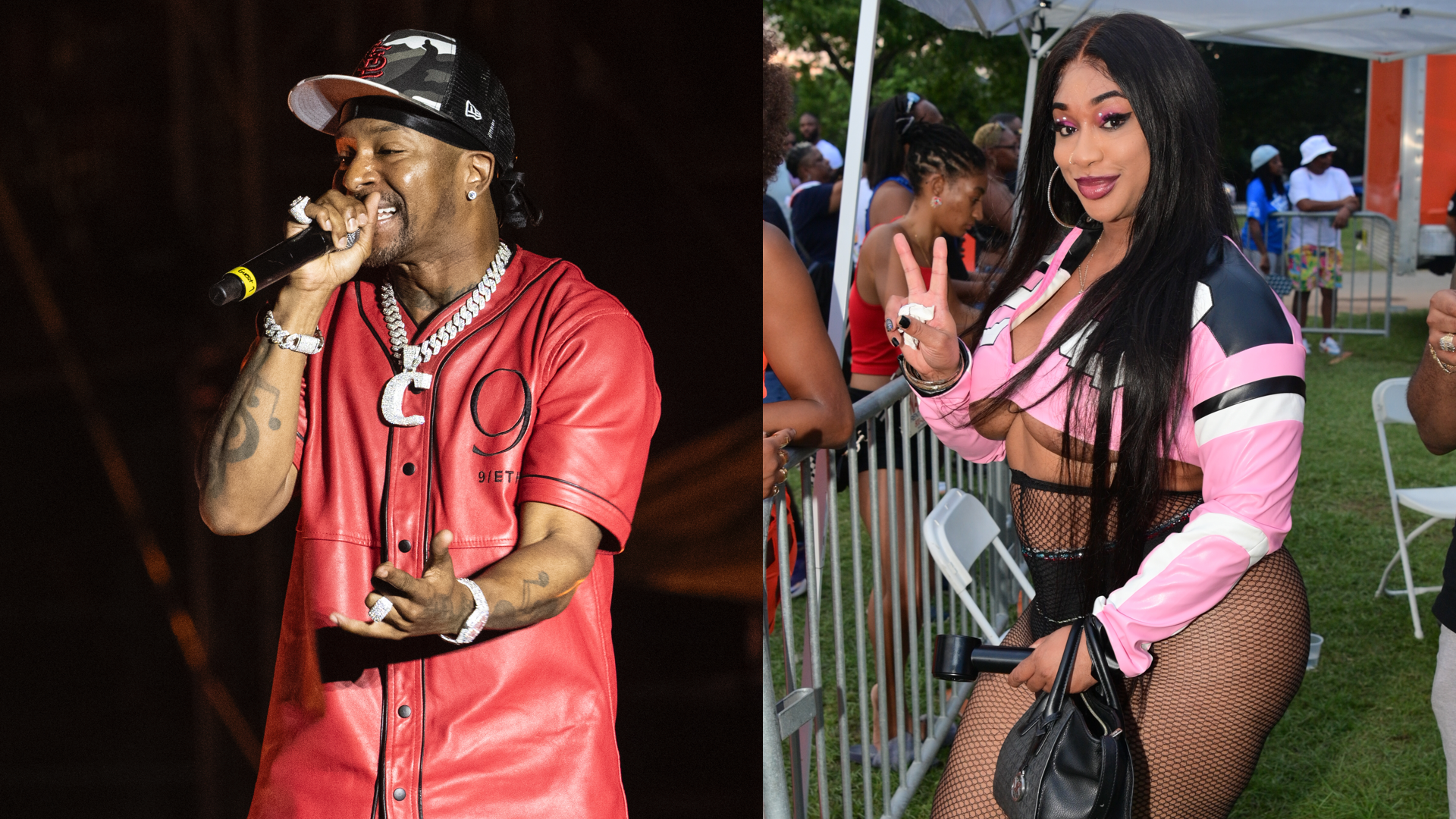 (L-R) Chingy and Sidney Starr.