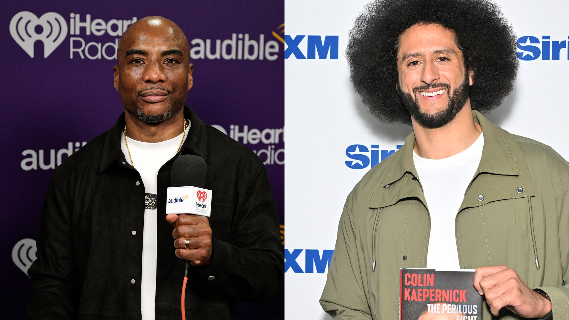 (L-R) Charlamagne Tha God and Colin Kaepernick.
