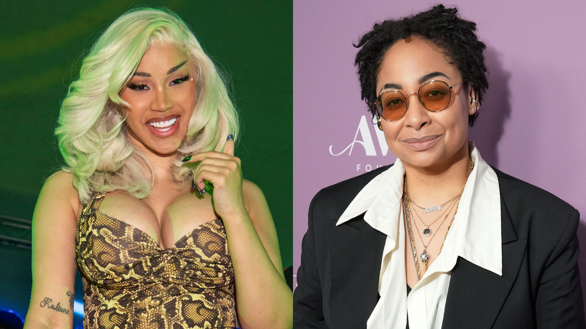 (L-R) Cardi B and Raven-Symoné.