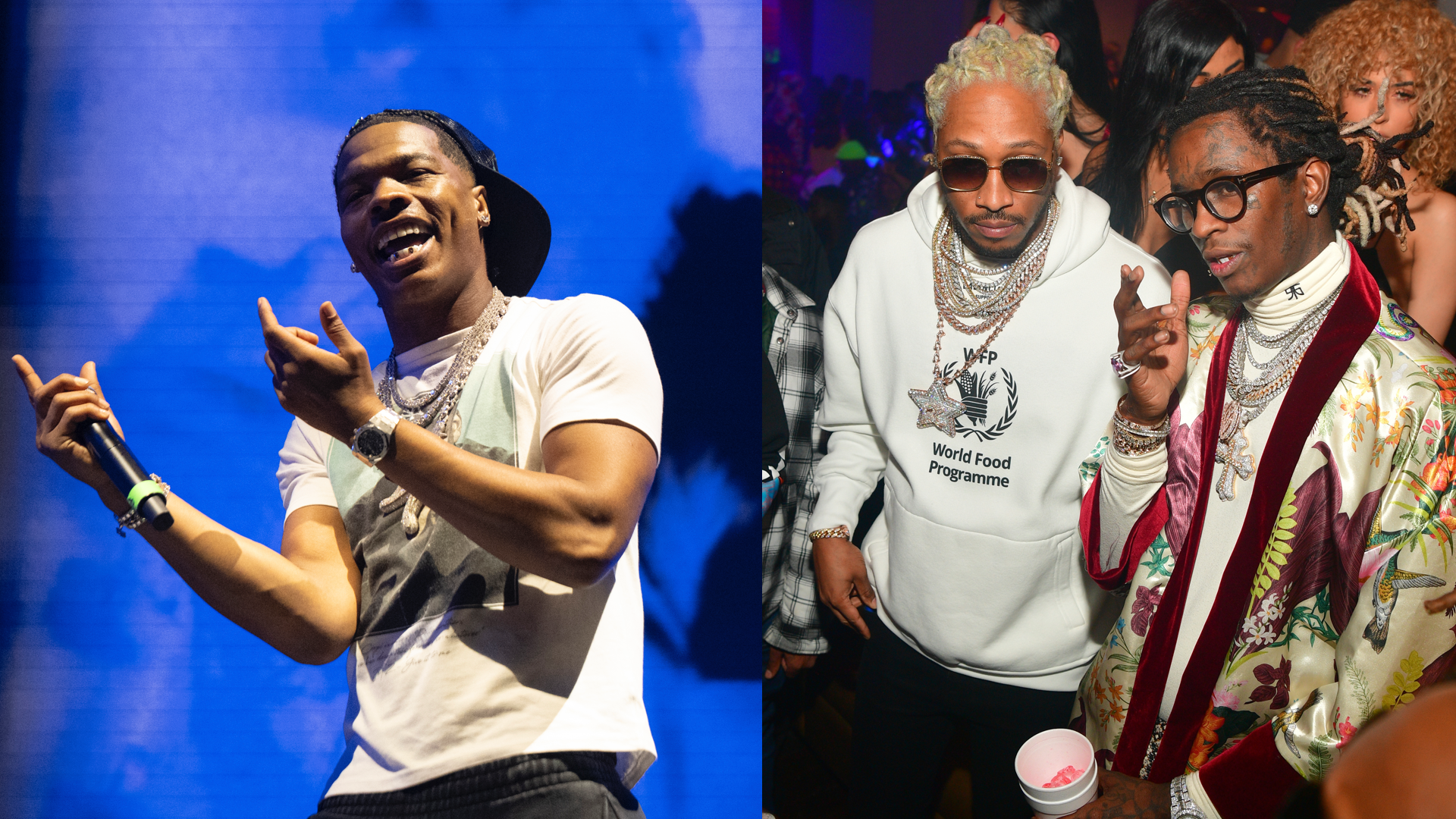 (L-R) Lil Baby, Future, and Young Thug.