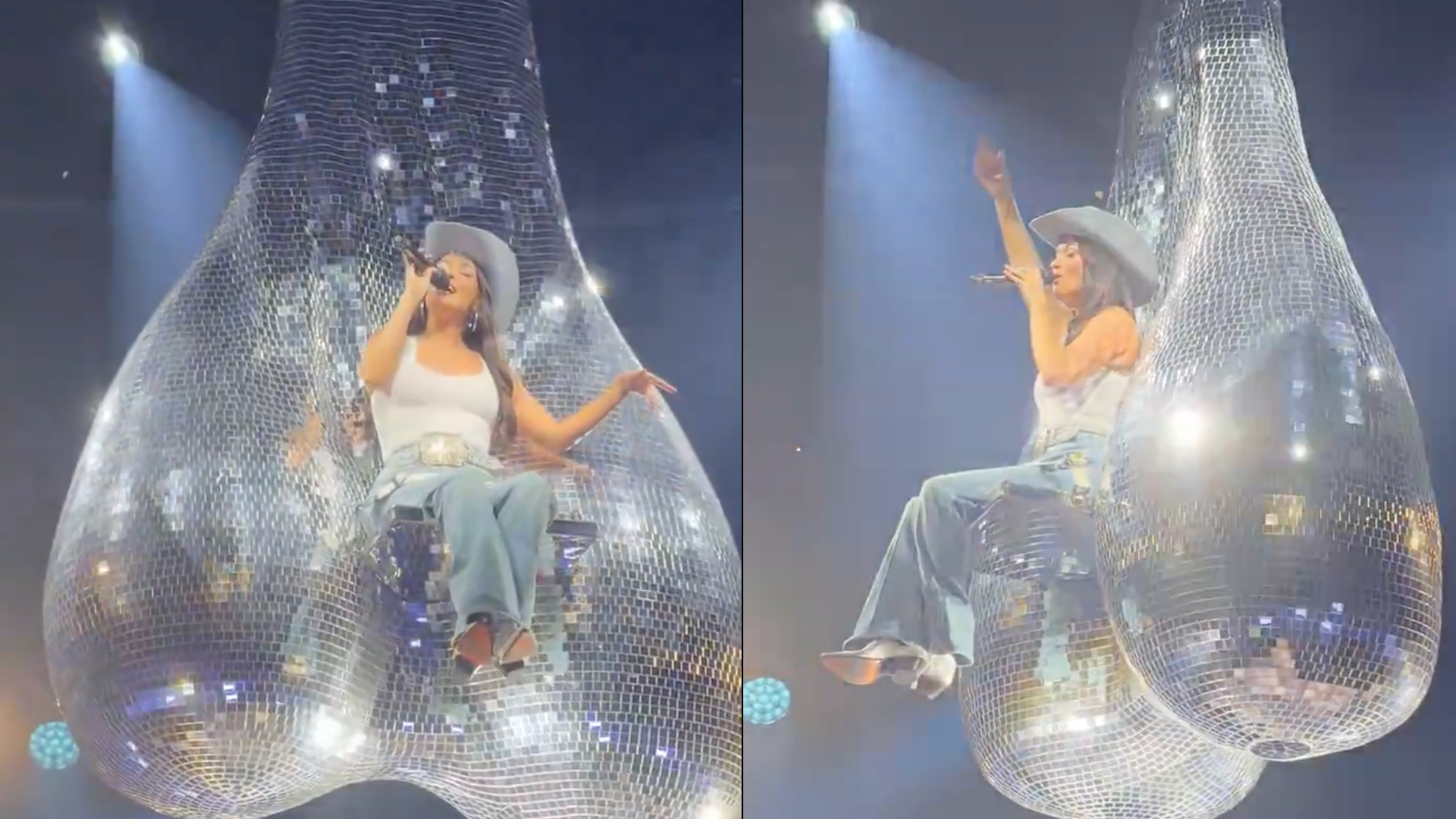 Kacey Musgraves in "nutsack disco ball."