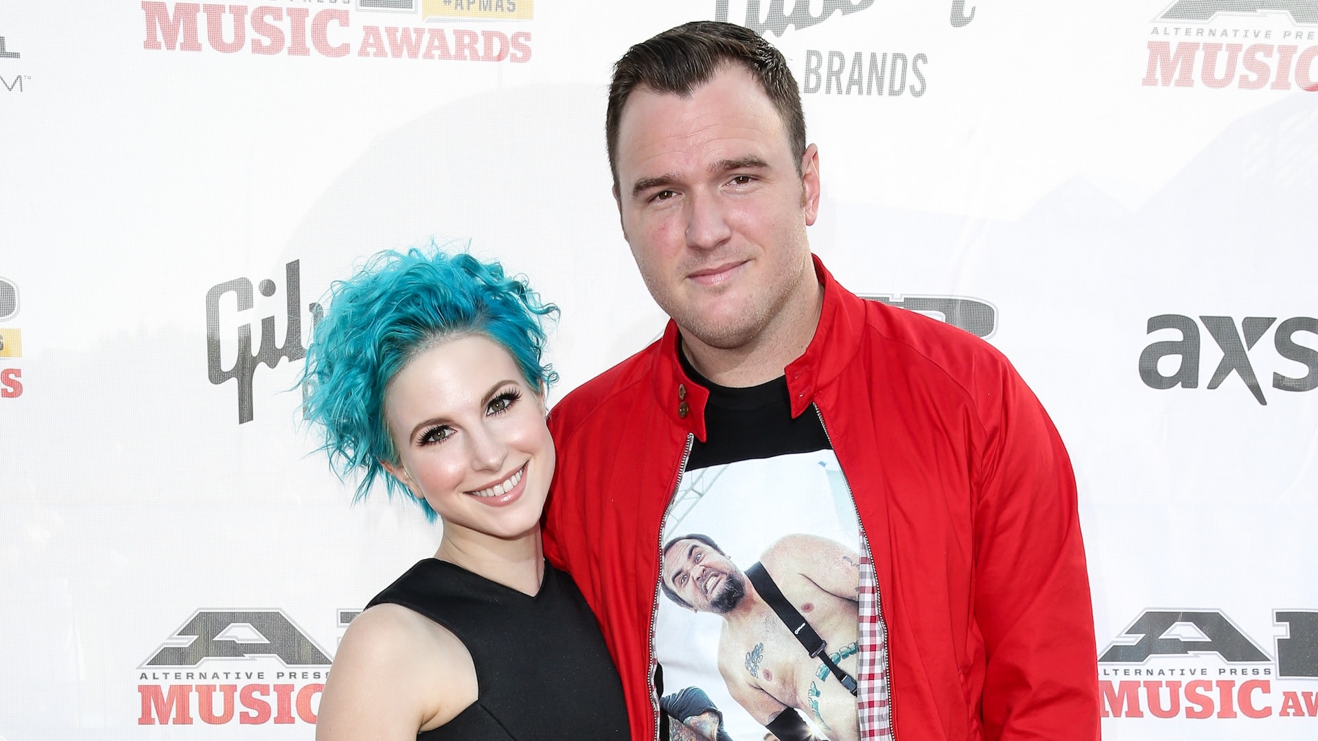 (L-R) Hayley Williams and Chad Gilbert.