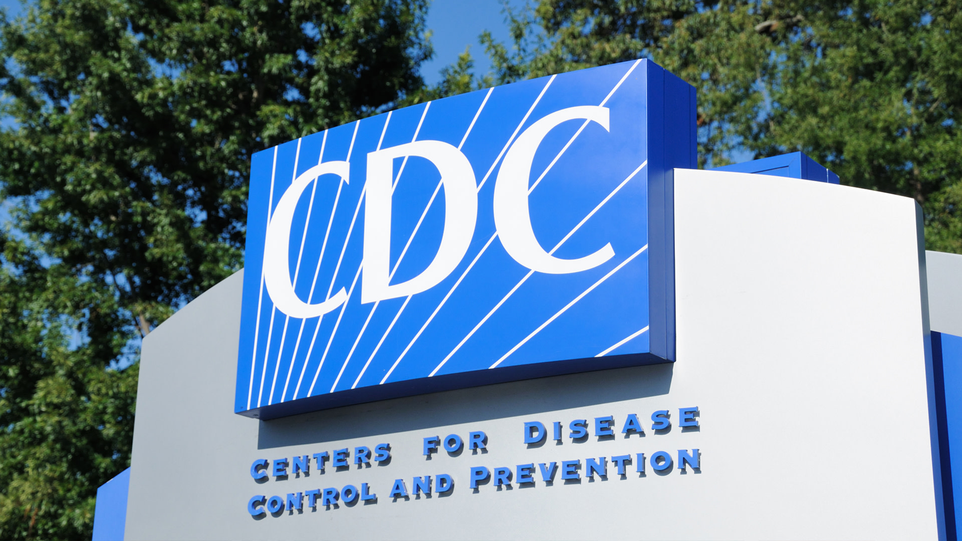 Sign for the Centers for Disease Control and Prevention (CDC).
