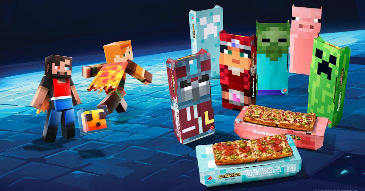 Domino's Teams Up With Minecraft for Collectible Pizza Boxes, Free Games and Exclusive Rewards