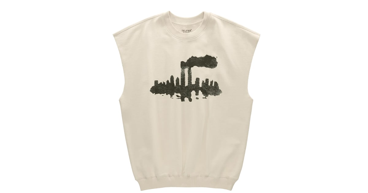 Telfar Debuts a New Sleeveless Crewneck Featuring the Twin Towers on 9/11