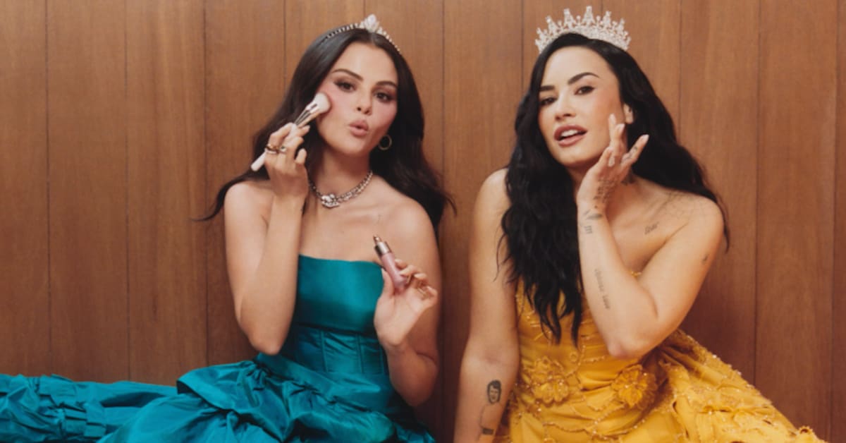 Selena Gomez and Demi Lovato Reunite for Rare Beauty Blush Campaign