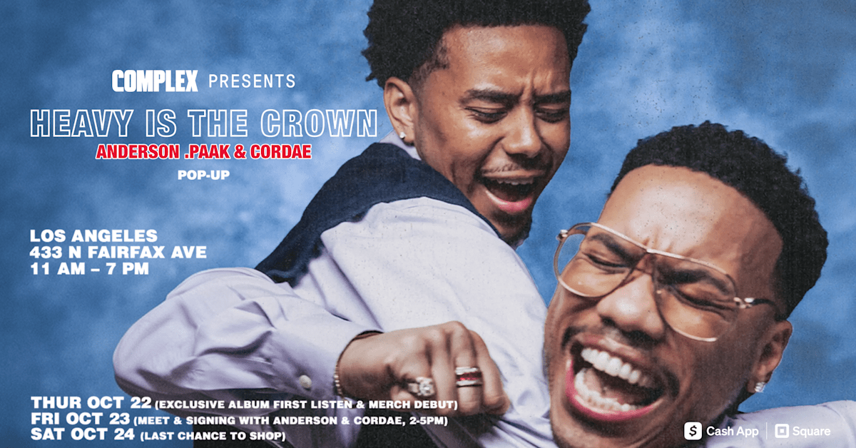 Anderson .Paak and Cordae Announce Pop-Up at Complex LA