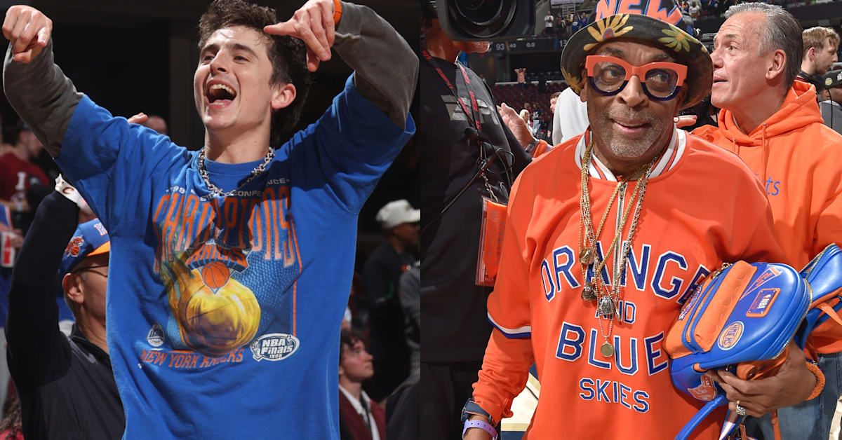 Knicks Superfans Timothée Chalamet, Spike Lee, and More Celebrate Team ...