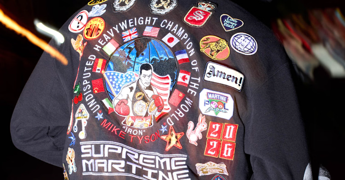 Supreme AW26 Collection Features Martine Rose-Designed Mike Tyson Tribute Hoodie
