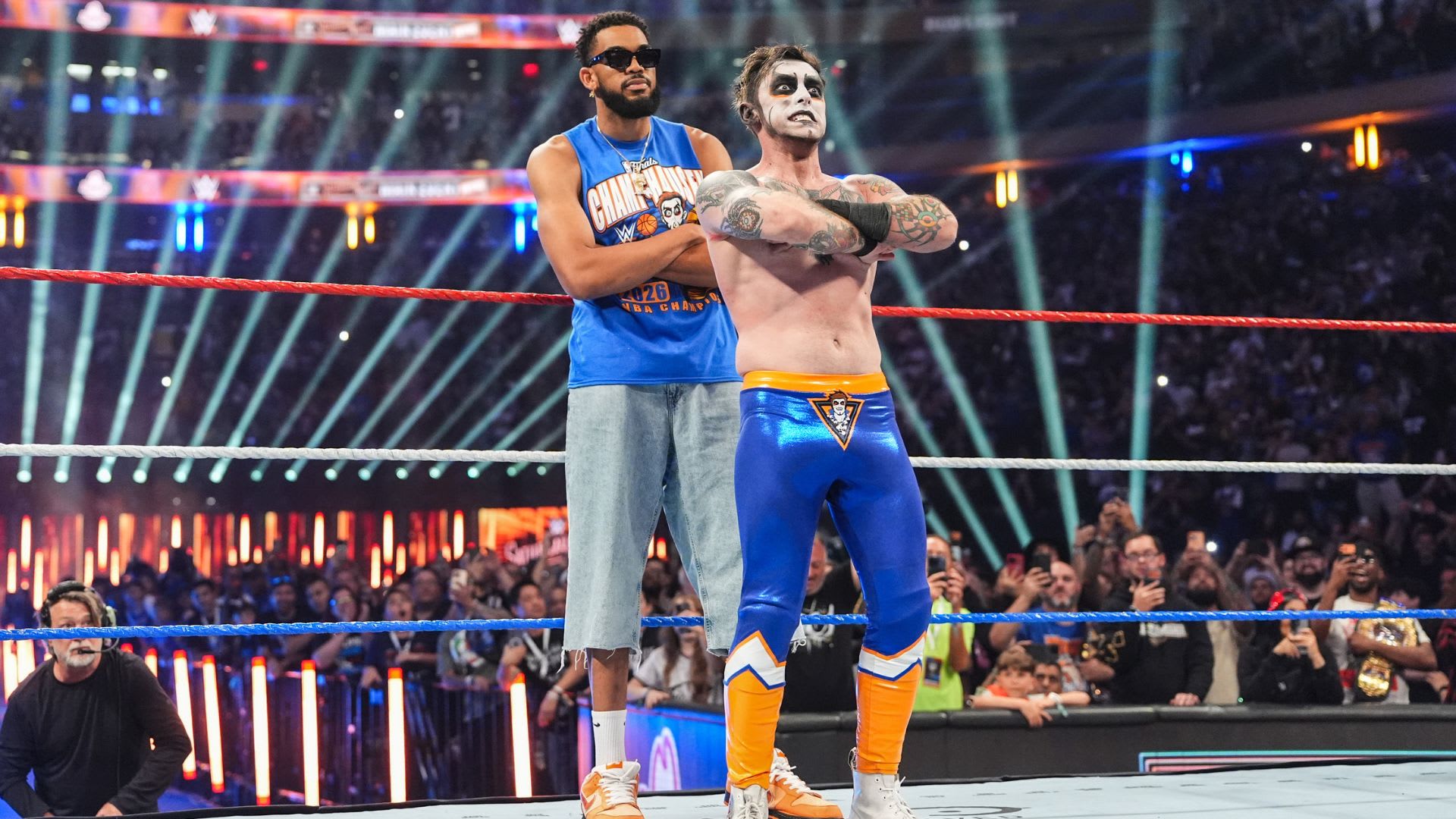 Karl-Anthony Towns Turned Knicks Title Magic into a WWE Main Event