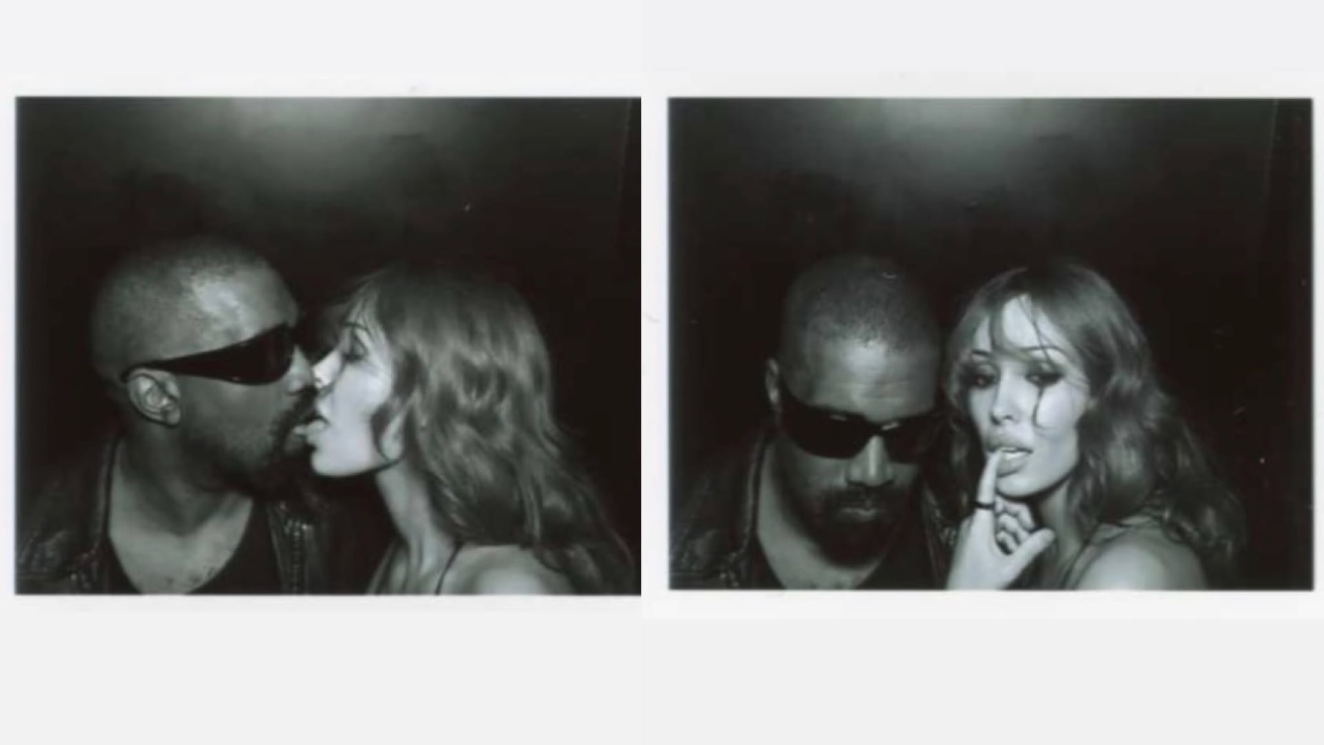 Bianca Censori Posts Photo Booth Makeout Pics With Husband Kanye West