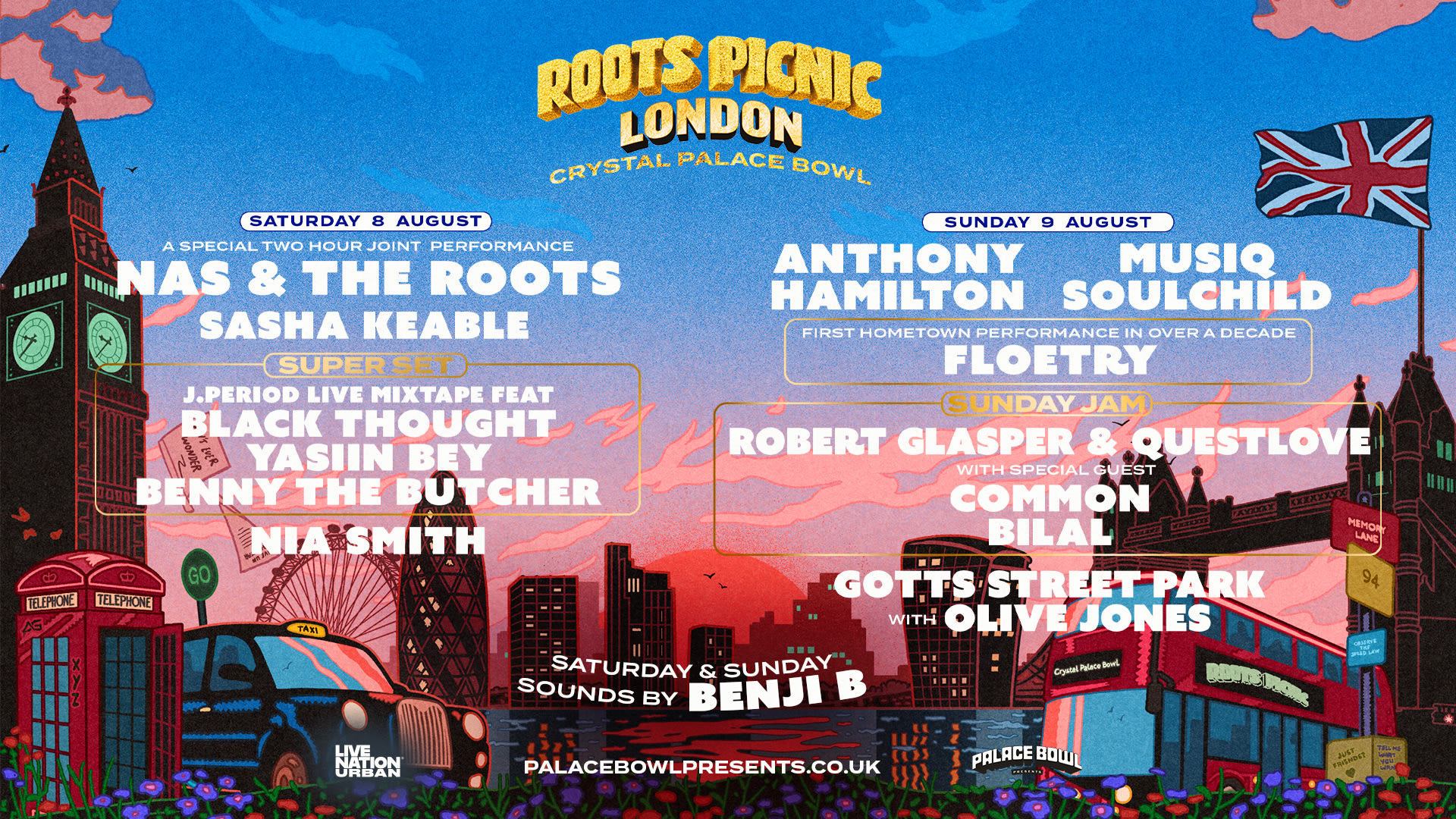 Roots Picnic Is In London This Weekend f/ Nas, Benny The Butcher, Sasha Keable & More