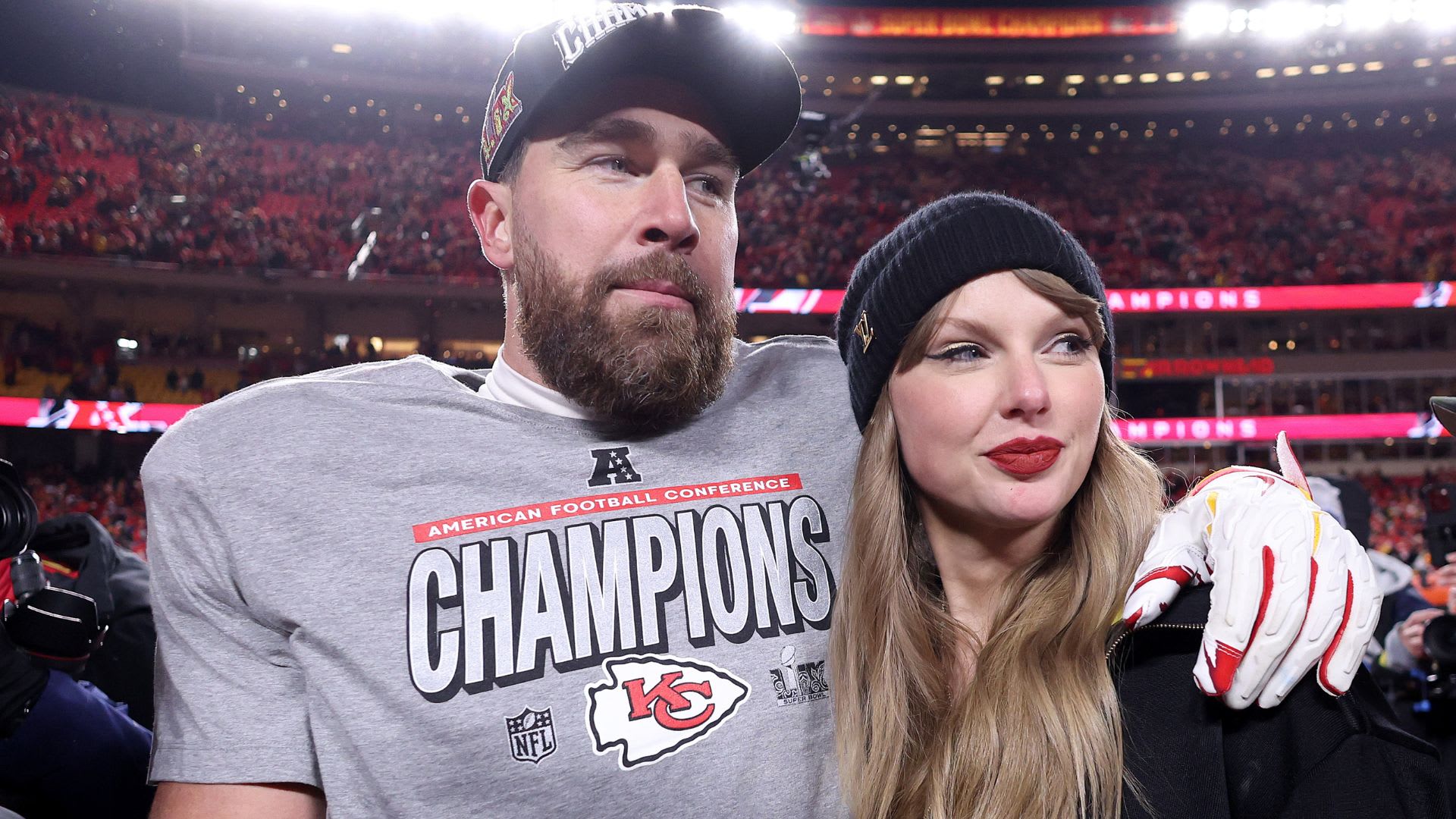 Travis Kelce Flashes Wedding Ring at Arrowhead After Taylor Swift MSG Vows