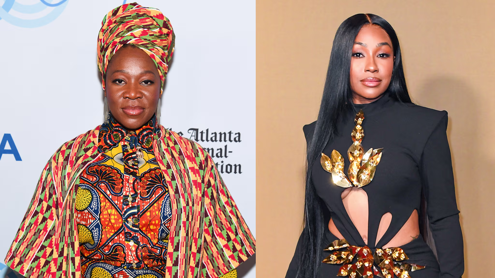 ATLANTA, GEORGIA - SEPTEMBER 17: India Arie attends Jimmy Carter 100: A Celebration in Song at The Fox Theatre on September 17, 2024 in Atlanta, Georgia. 
LOS ANGELES, CALIFORNIA - JUNE 28: Yung Miami poses in the 2026 BET Awards Press Room at Peacock Theater on June 28, 2026 in Los Angeles, California.
