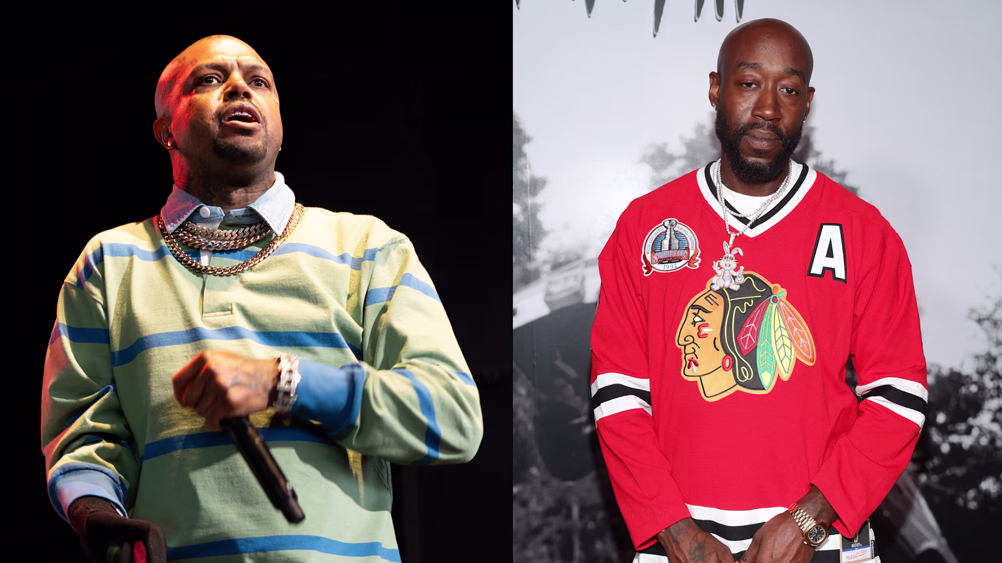 (L-R) DJ Paul and Freddie Gibbs.
