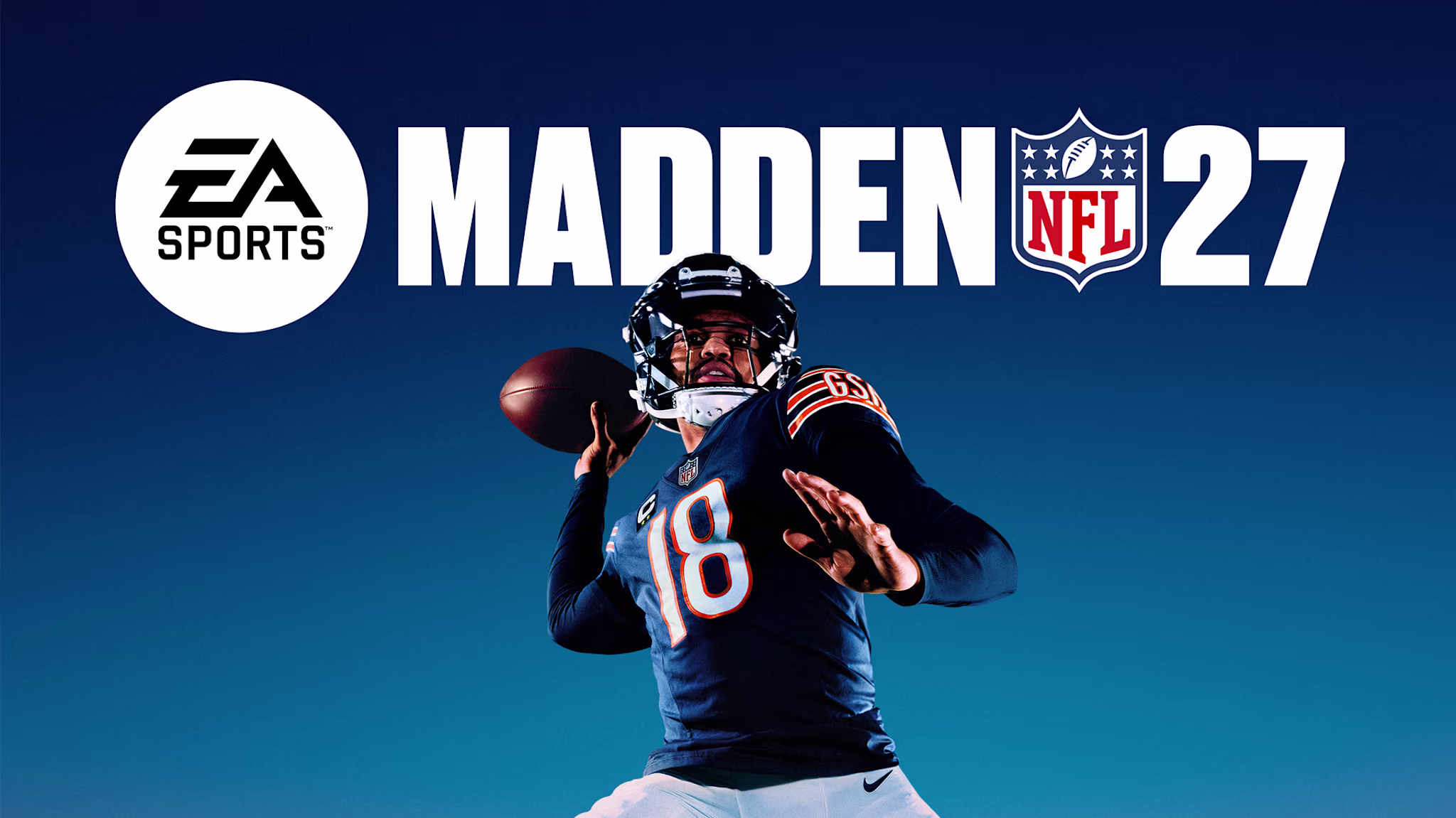 Chicago Bears quarterback Caleb Williams as featured on the cover for EA Sports' 'Madden NFL 27.'