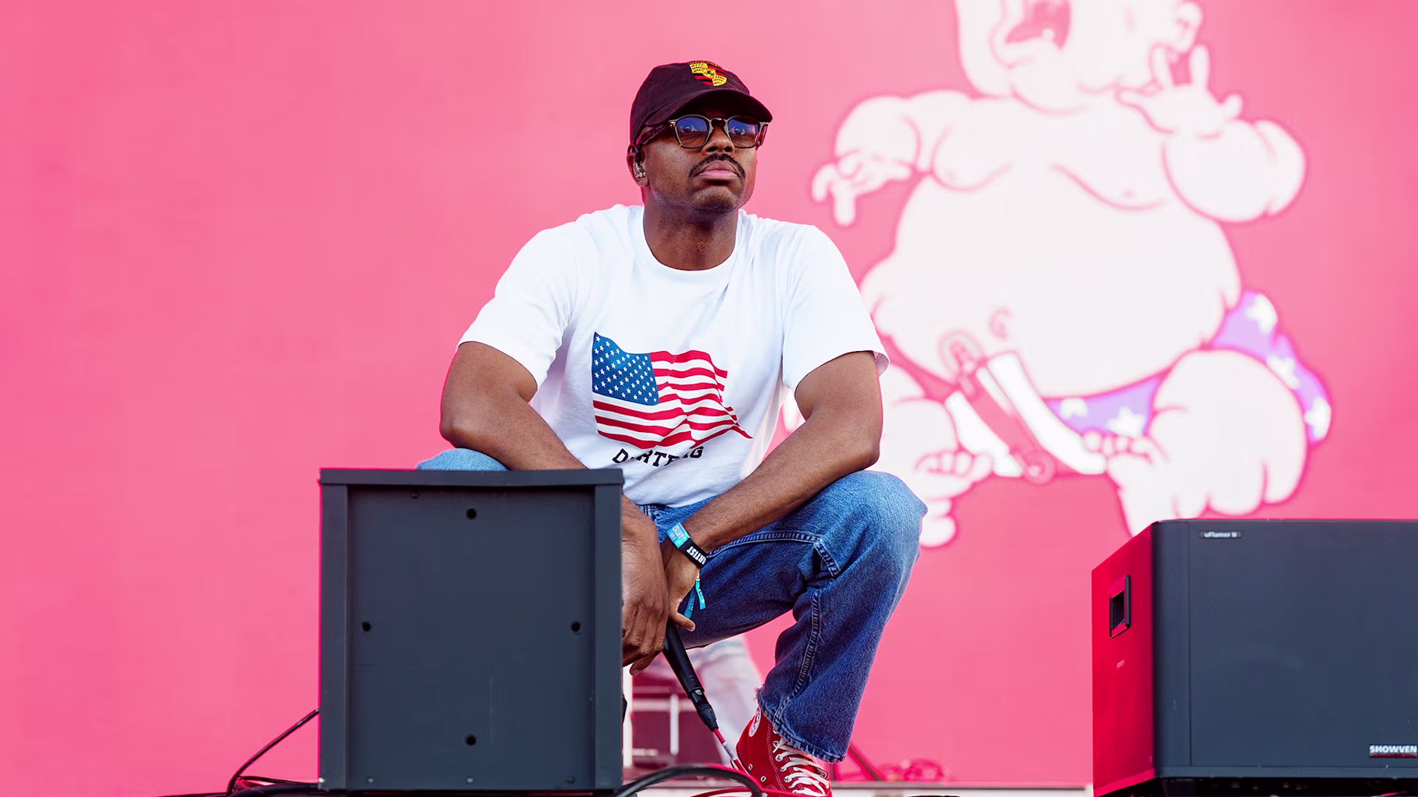 Vince Staples performs during 2026 Bonnaroo Music And Arts Festival on June 11, 2026 in Manchester, Tennessee. 