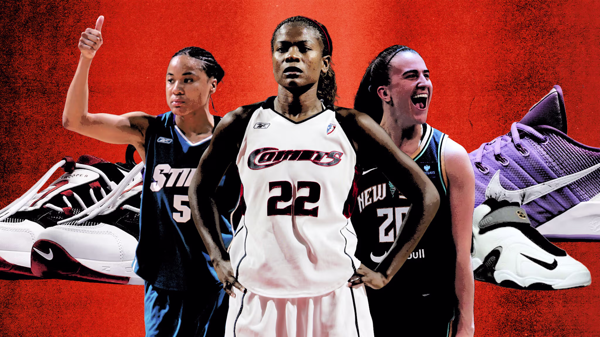 Dawn Staley, Sheryl Swoopes, Sabrina Ionescu WNBA Signature Shoes