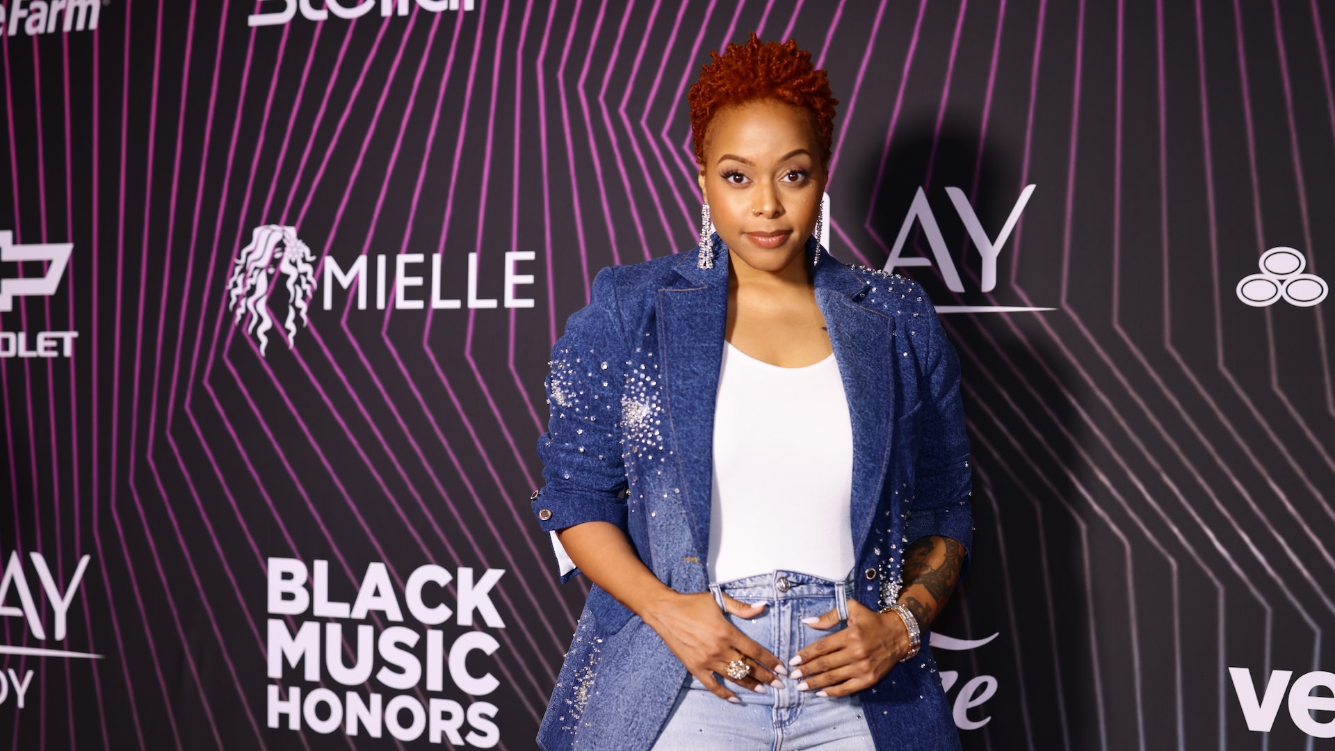 ATLANTA, GEORGIA - MAY 18: Chrisette Michele attends the 2024 Black Music Honors at Cobb Energy Performing Arts Centre on May 18, 2024 in Atlanta, Georgia.