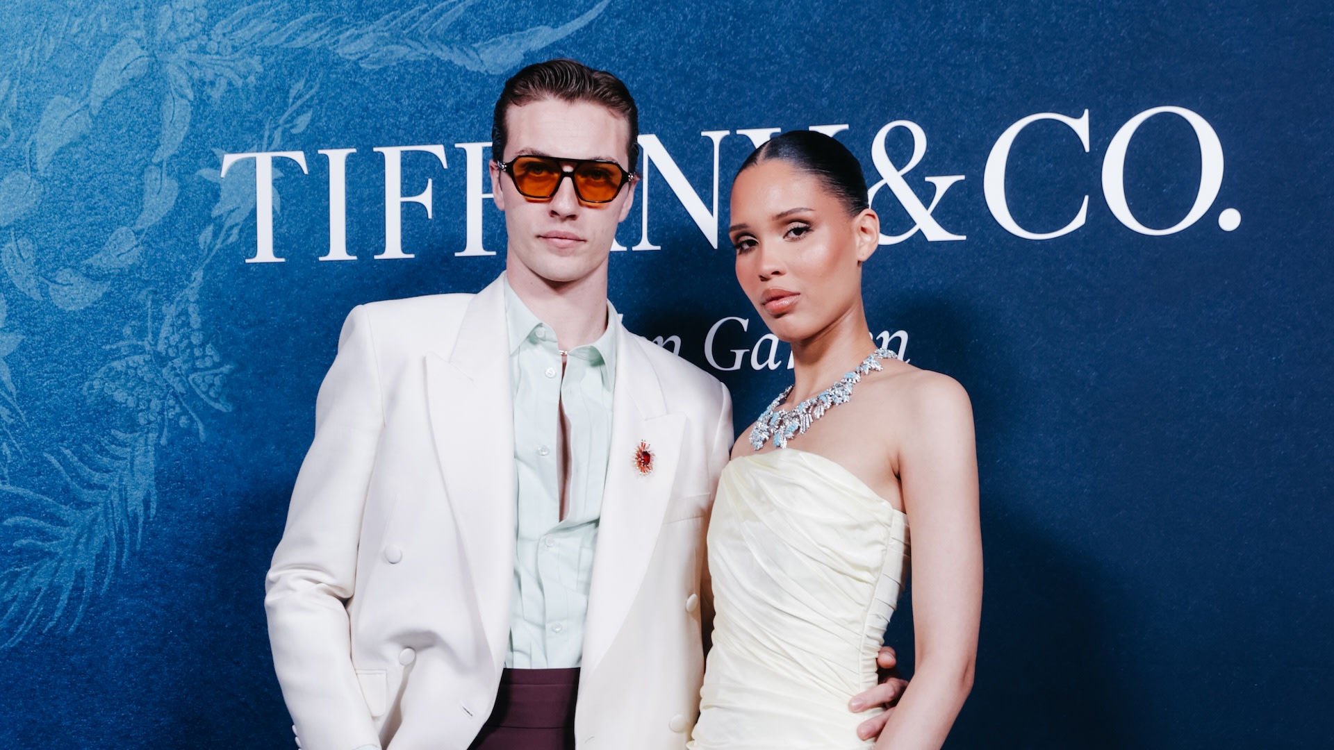 Lucky Blue Smith and Nara Smith at the Tiffany Blue Book Gala held at the Park Avenue Armory on April 16, 2026 in New York, New York. 