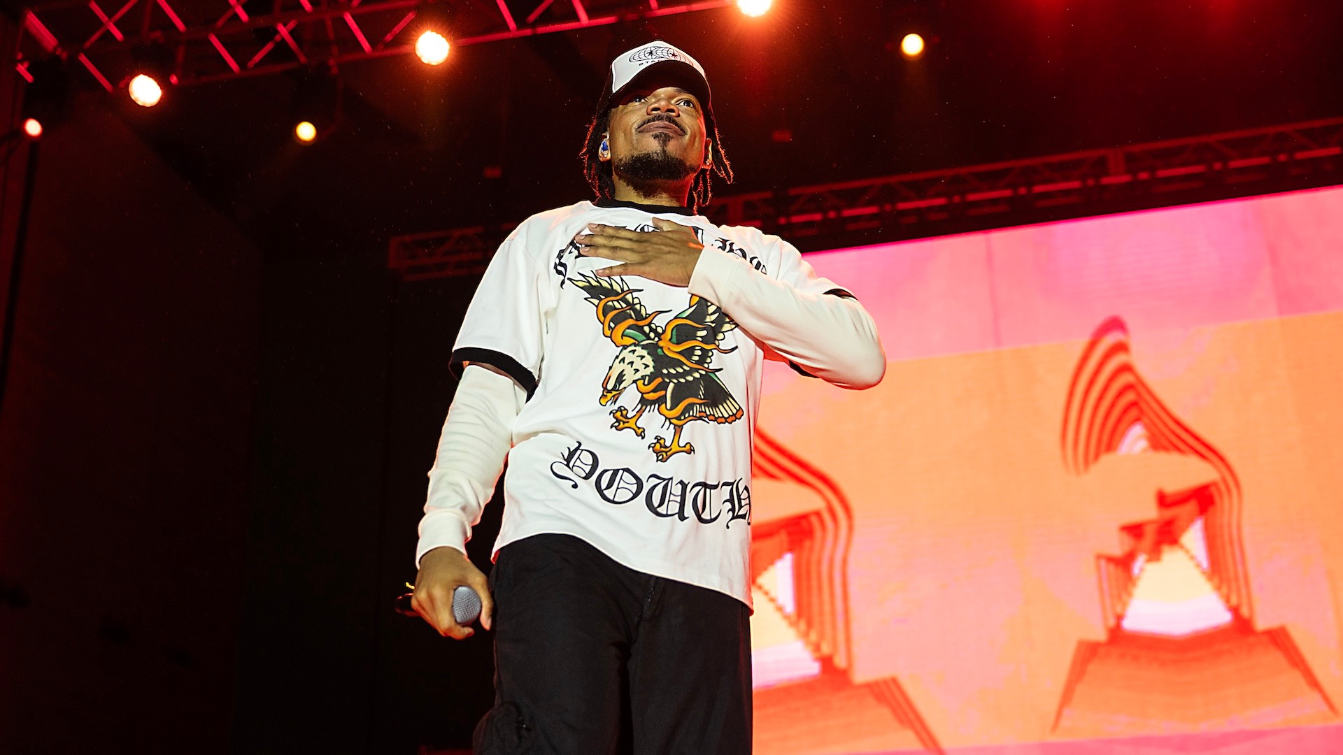 CHARLOTTE, NORTH CAROLINA - MAY 22: Chance the Rapper performs onstage at TD Amp Ballantyne on May 22, 2026 in Charlotte, North Carolina.