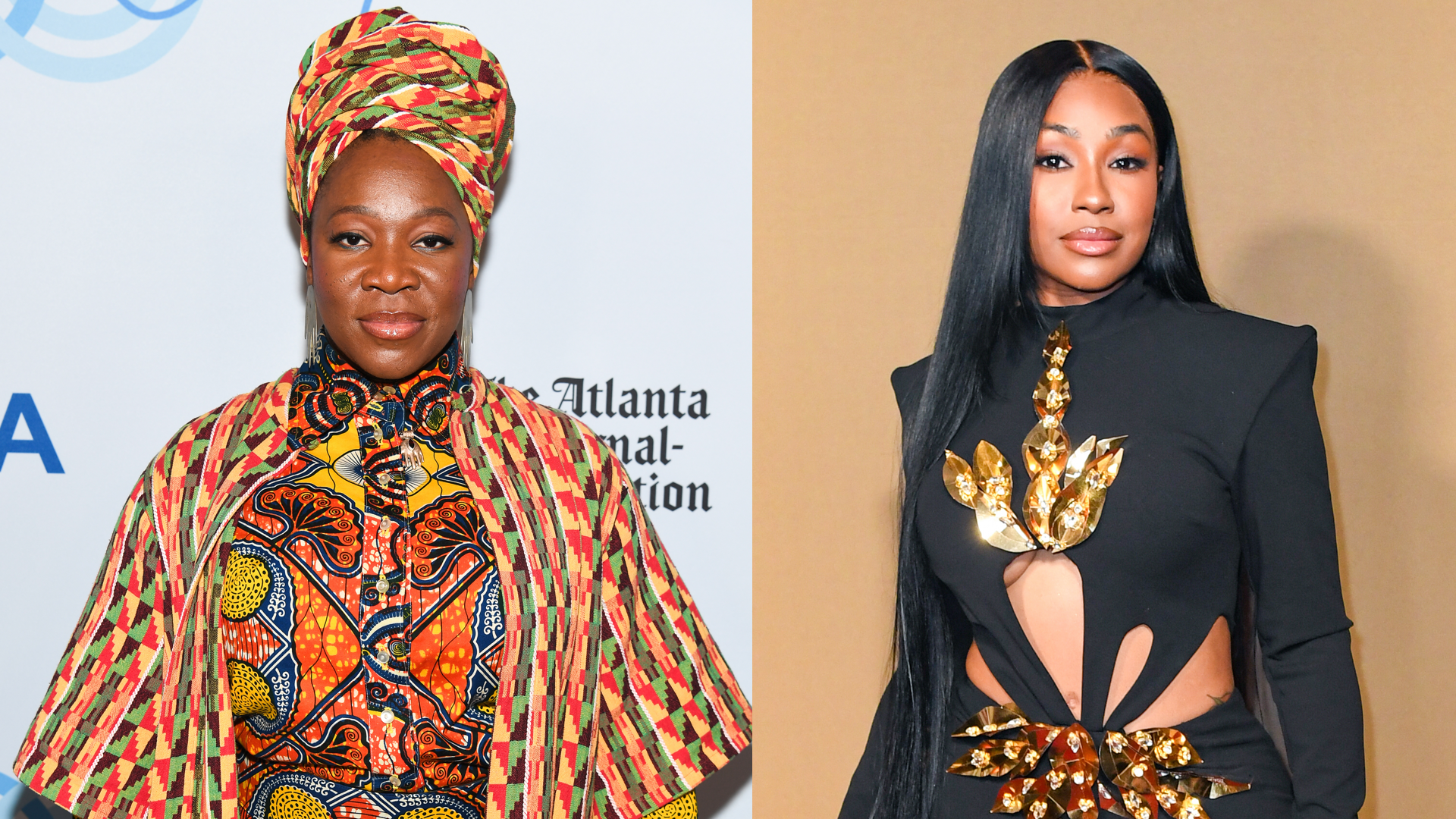 ATLANTA, GEORGIA - SEPTEMBER 17: India Arie attends Jimmy Carter 100: A Celebration in Song at The Fox Theatre on September 17, 2024 in Atlanta, Georgia. 
LOS ANGELES, CALIFORNIA - JUNE 28: Yung Miami poses in the 2026 BET Awards Press Room at Peacock Theater on June 28, 2026 in Los Angeles, California.