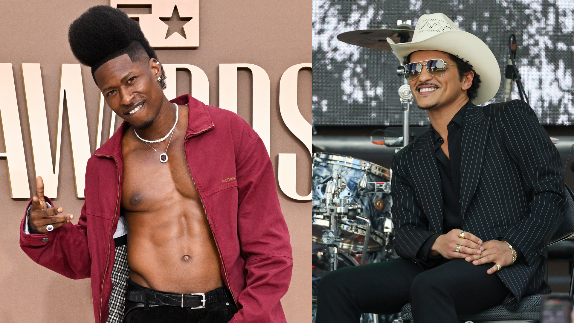 Lucky Daye at the BET Awards 2026 held at Peacock Theater on June 28, 2026 in Los Angeles, California.
LAS VEGAS, NEVADA - APRIL 10: Bruno Mars reacts onstage after a parade honoring his impact on Las Vegas entertainment on April 10, 2026 in Las Vegas, Nevada. As part of the event, Park Avenue, the road outside Dolby Live at Park MGM, the theater where he had a long-running residency, was officially renamed Bruno Mars Drive. 