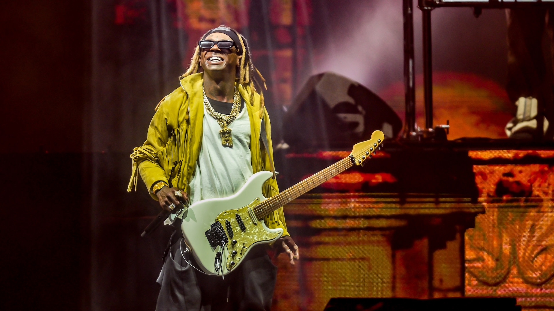 NASHVILLE, TENNESSEE - SEPTEMBER 25: Lil Wayne performs during "Lil Wayne: 20 Years Of Carter Classics" at Bridgestone Arena on September 25, 2026 in Nashville, Tennessee. 