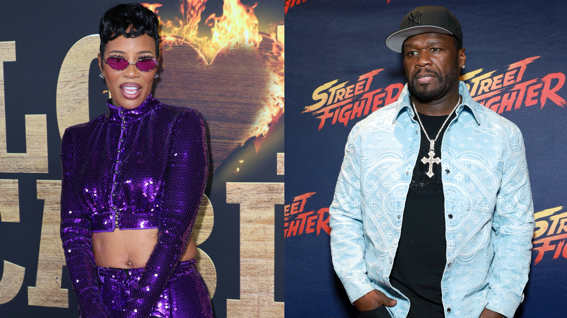 LOS ANGELES, CALIFORNIA - OCTOBER 12: Tia Kemp attends Zeus Network Presents, "LOVE CABIN" Premiere Celebration on October 12, 2025 in Los Angeles, California. 

NEW YORK, NEW YORK - OCTOBER 14: Curtis Jackson aka 50 Cent attends the "Street Fighter" Planet Hollywood Event with Curtis "50 Cent" Jackson at Planet Hollywood New York on October 14, 2026, in New York, New York. 